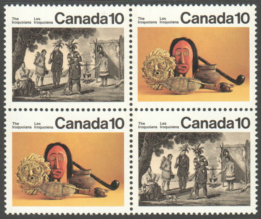 Canada Scott 579+579i MNH Block (A9-8) - Click Image to Close